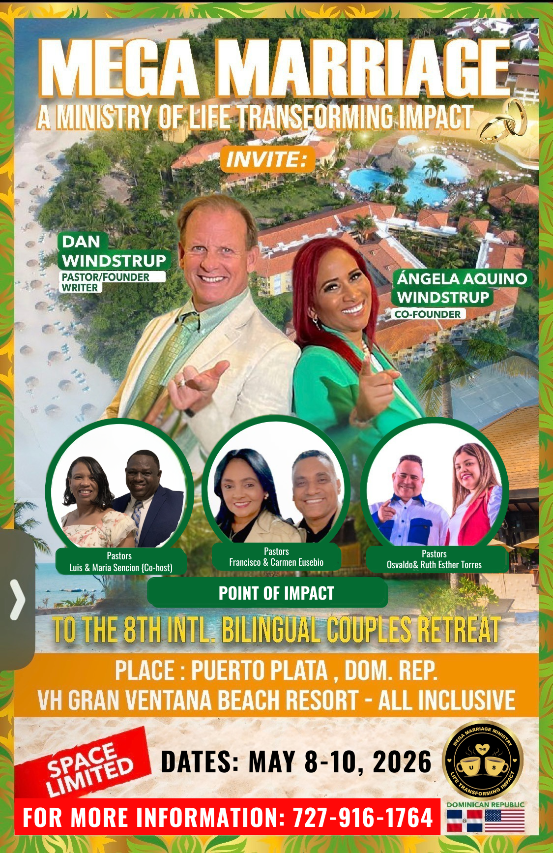 Poster for Mega Marriage seminar