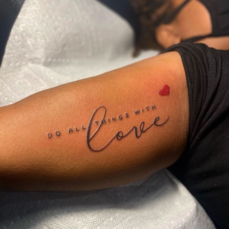 Love Quote Tattoo