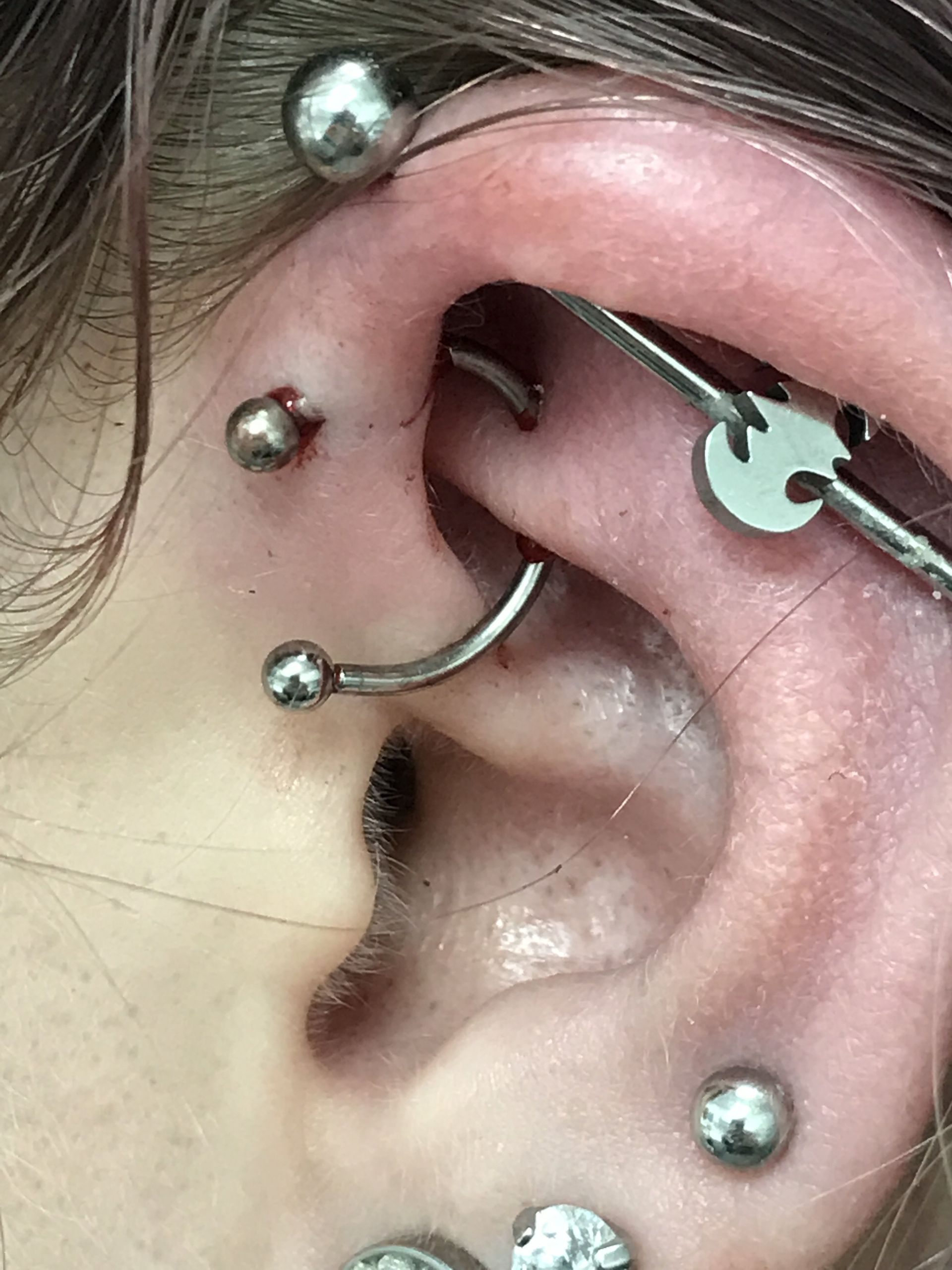 multiple ear piercing
