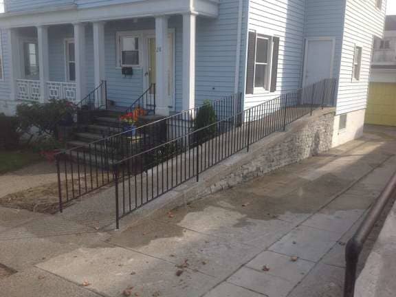 Fences — Newly Painted Rail in Warwick, RI