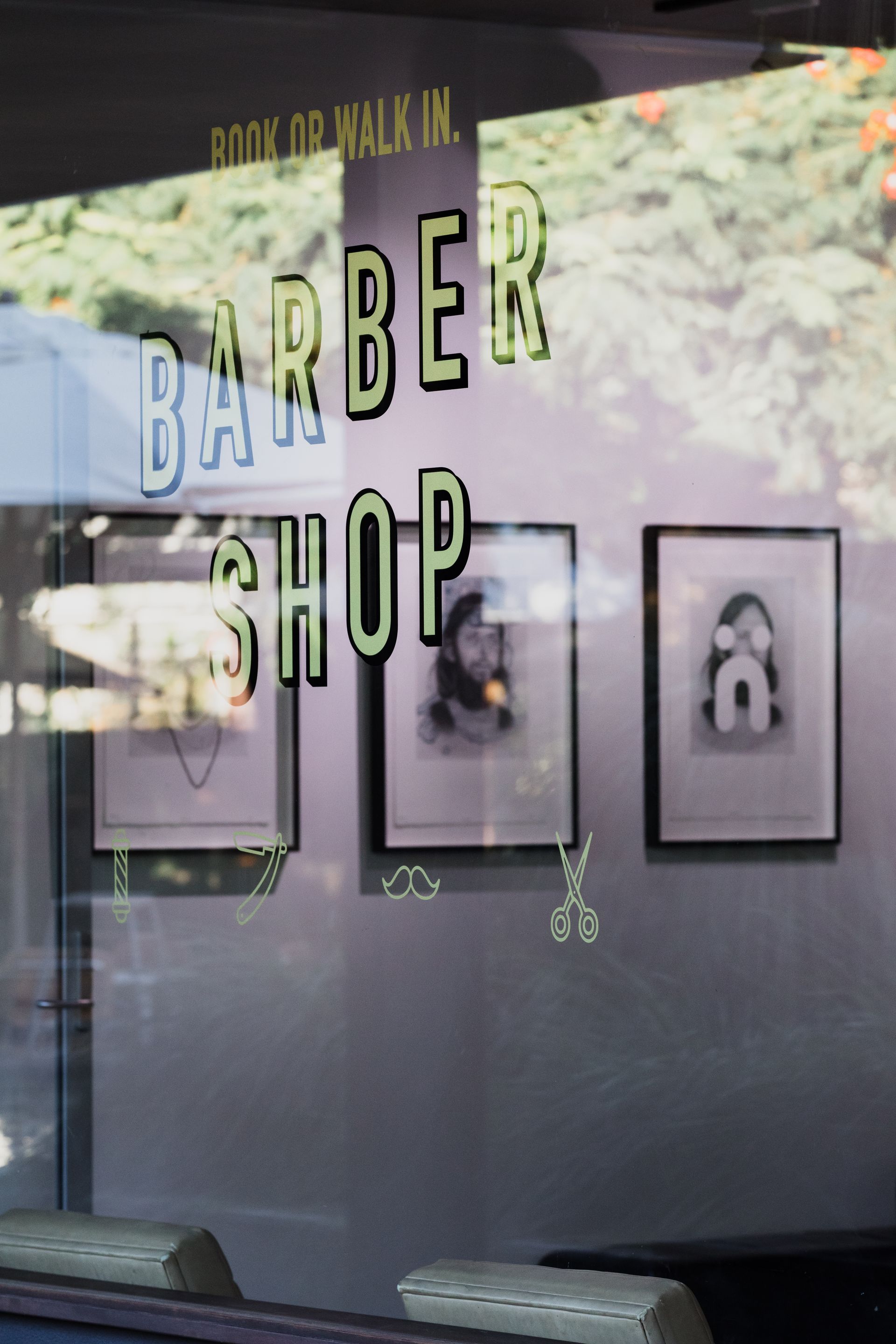 Wide View Of Art Work— Habitat Barbershop Byron Bay In Byron Bay, NSW
