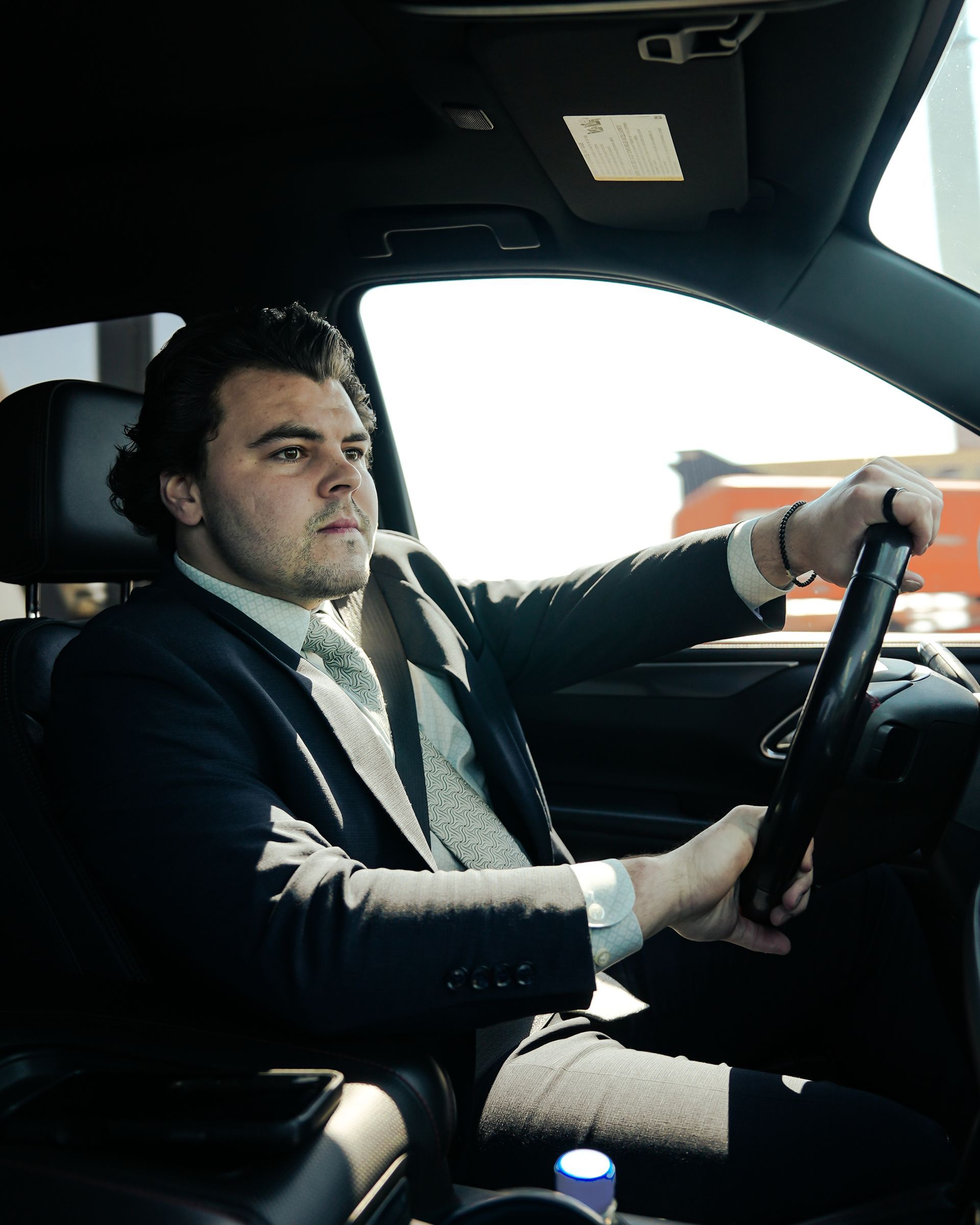 An airplane is parked on the tarmac at an airport