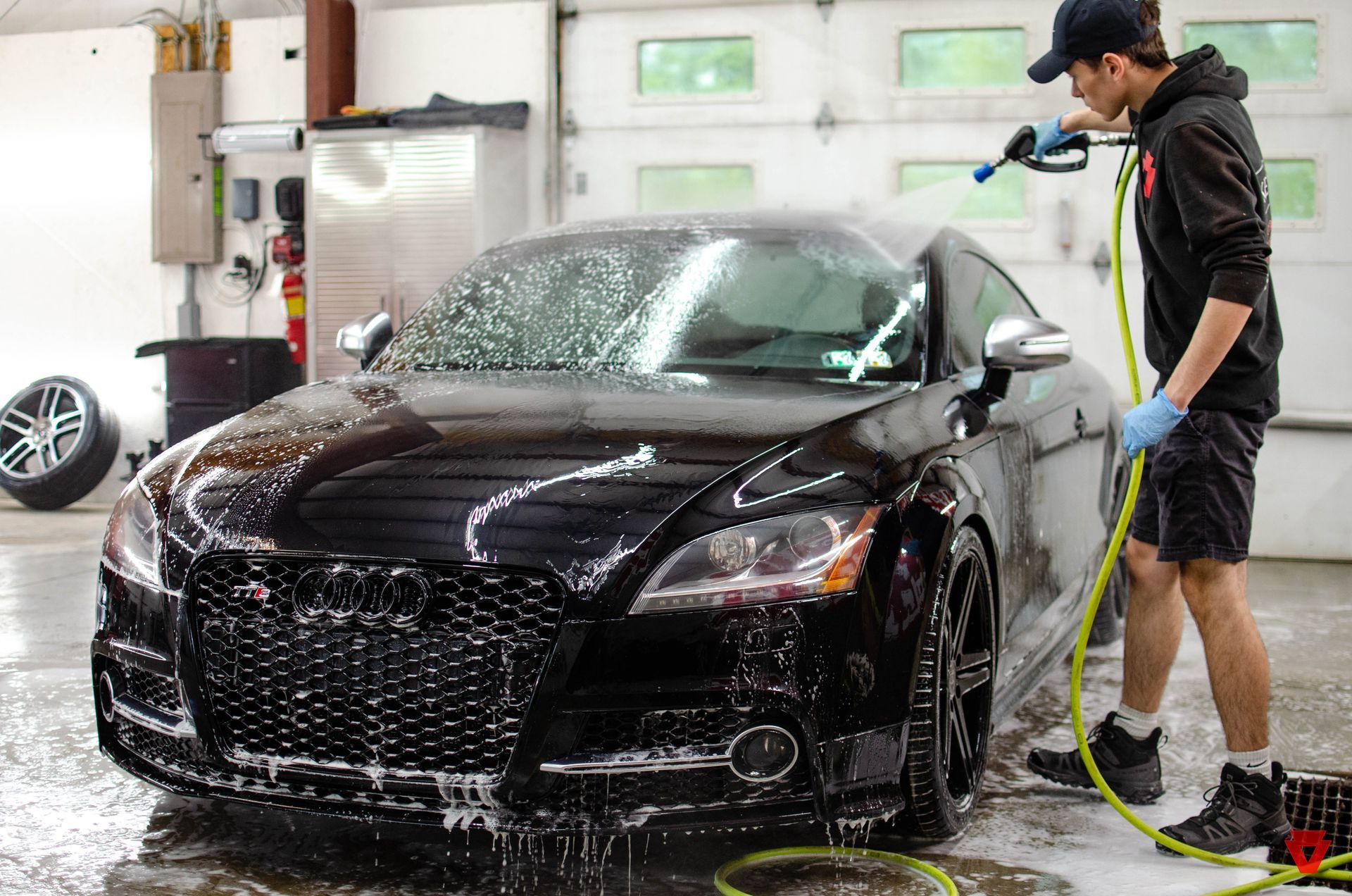 Glossy 2011 Audi TTs after professional paint correction and ceramic coating at Keystone Detail in Waterford, PA