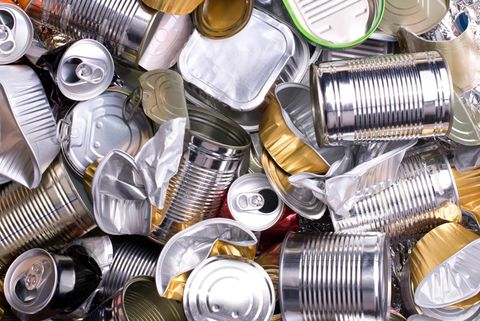 Metal Cans and Tins Prepared for Recycling — Cleveland, OH — Broadway Scrap Metals