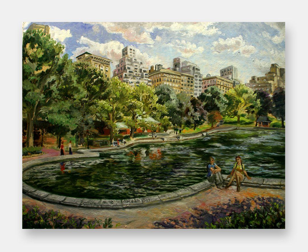 John Varriano - Central Park Summer - Landscape Oil Painting