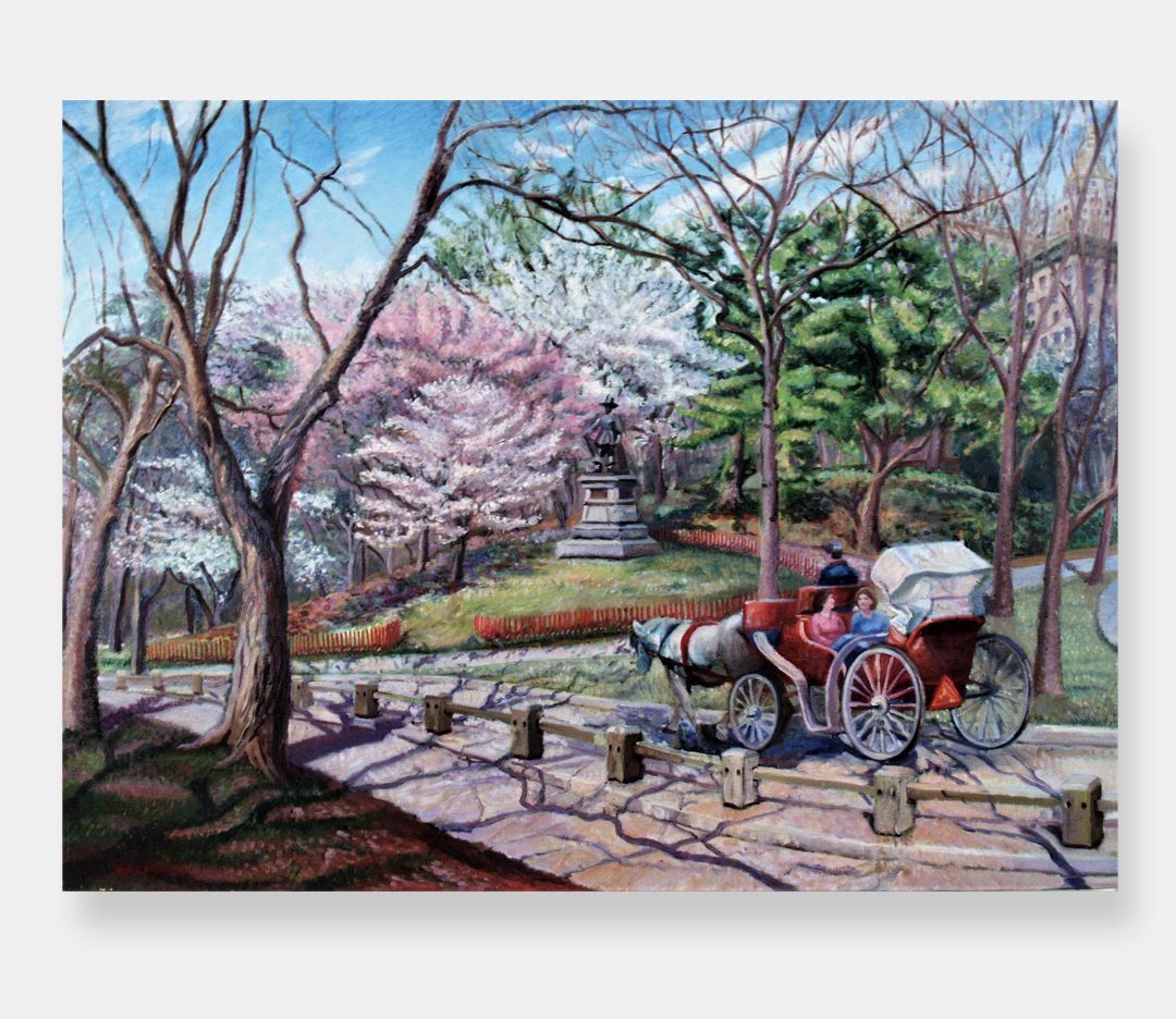 John Varriano - Winter Park- Landscape Oil Painting