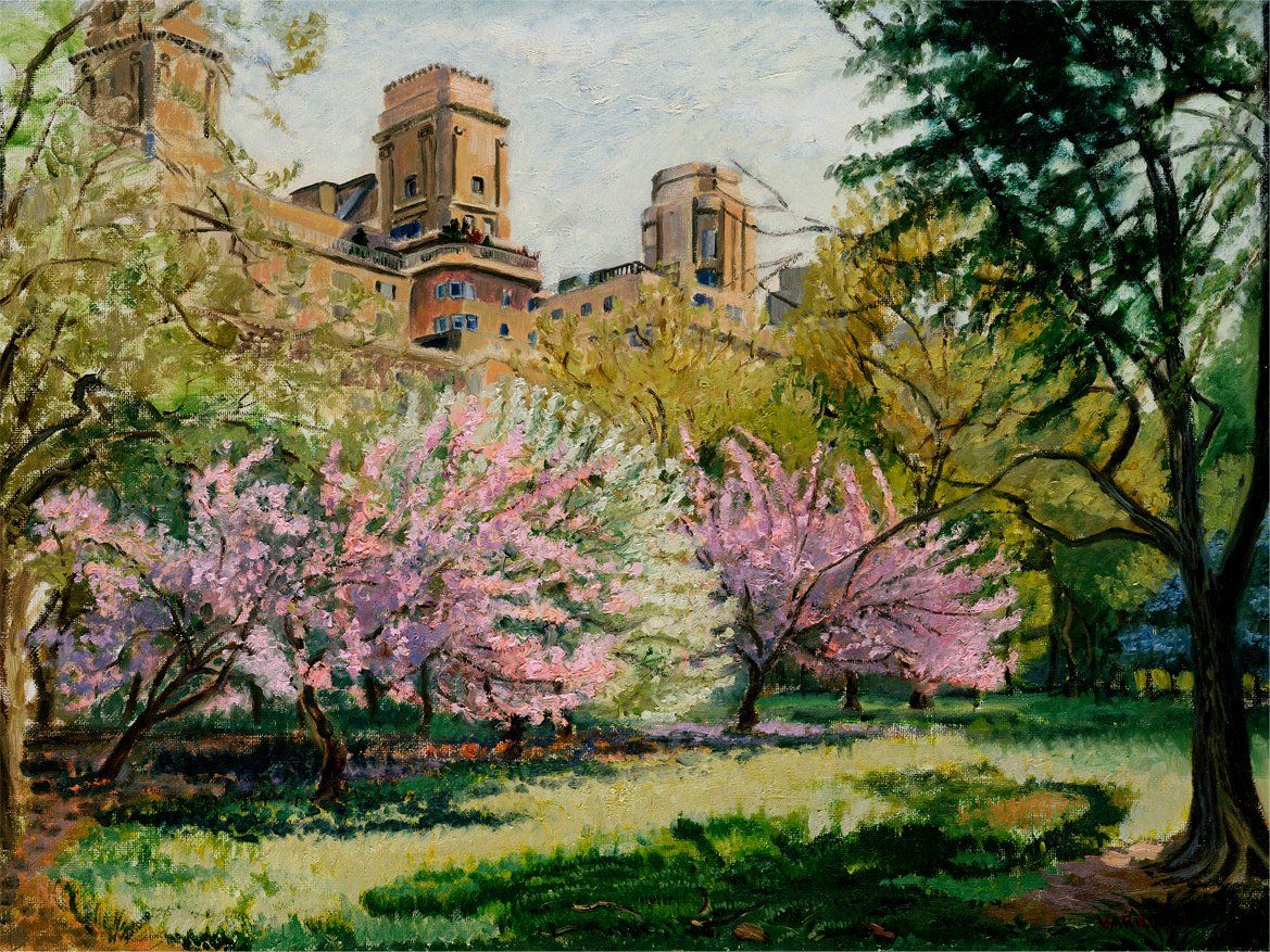 John Varriano, American Artist - Spring Blossom - Oil Painting on Canvas