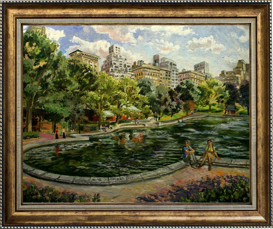 John Varriano, American Artist Landscape Oil Painting: Central Park Summer