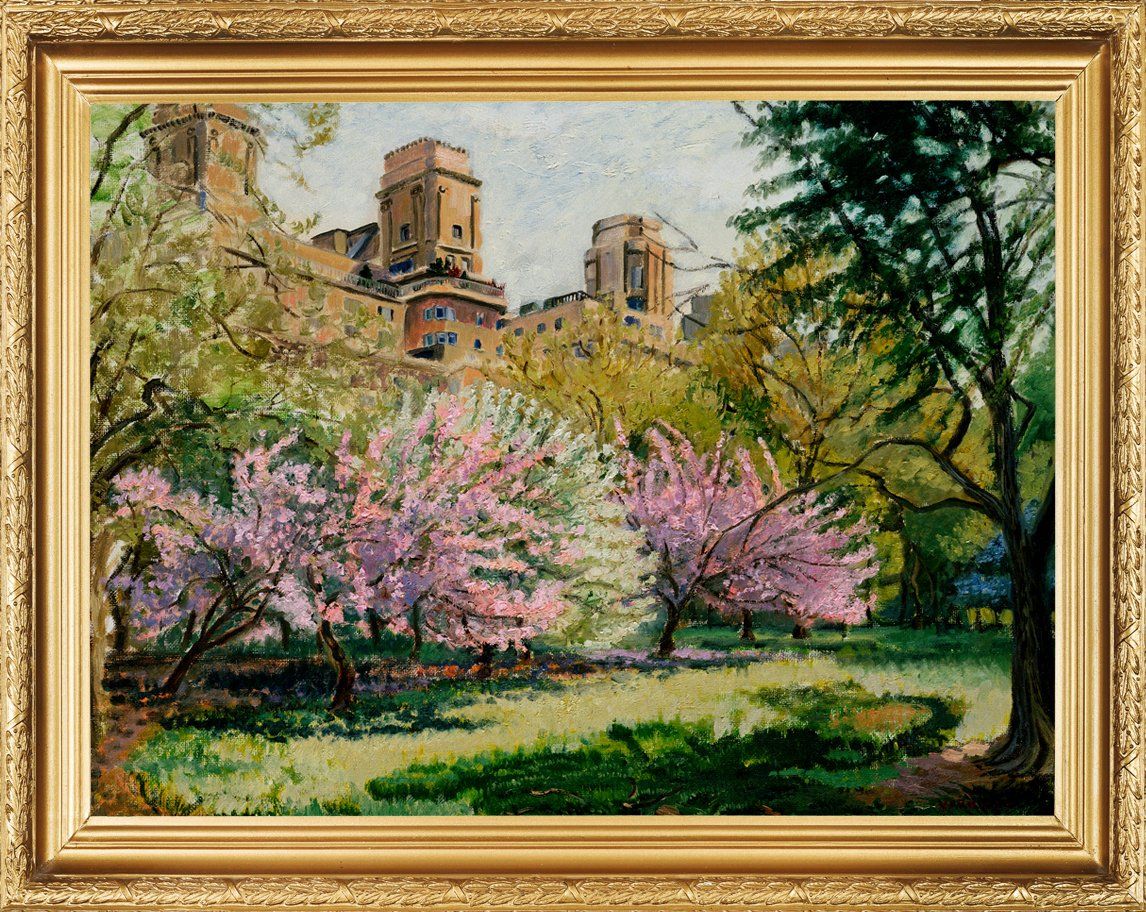 John Varriano, American Artist -  Spring Blossom - Landscape Oil Painting