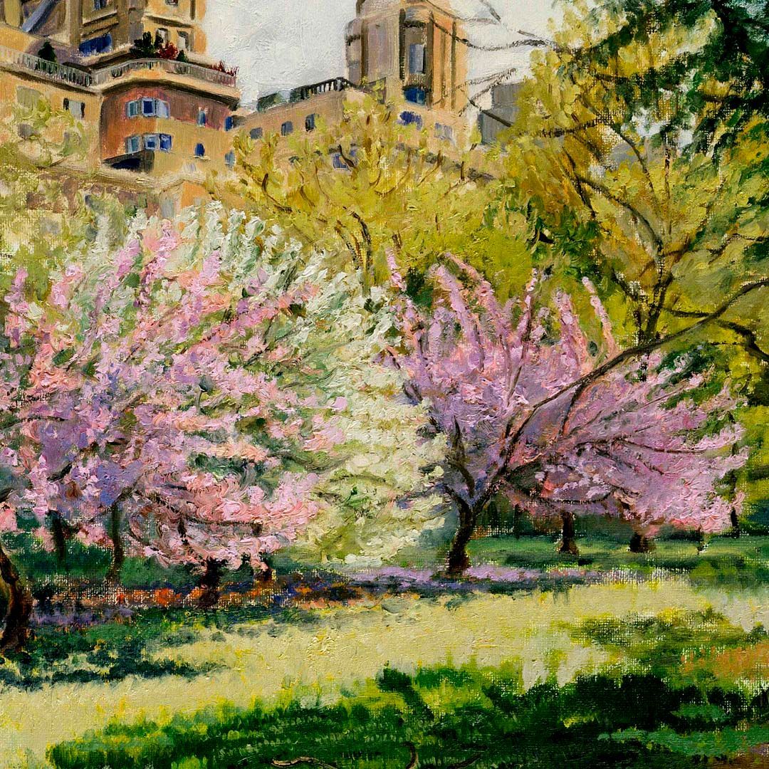 John Varriano Landscape Oil Painting:  Spring Blossom