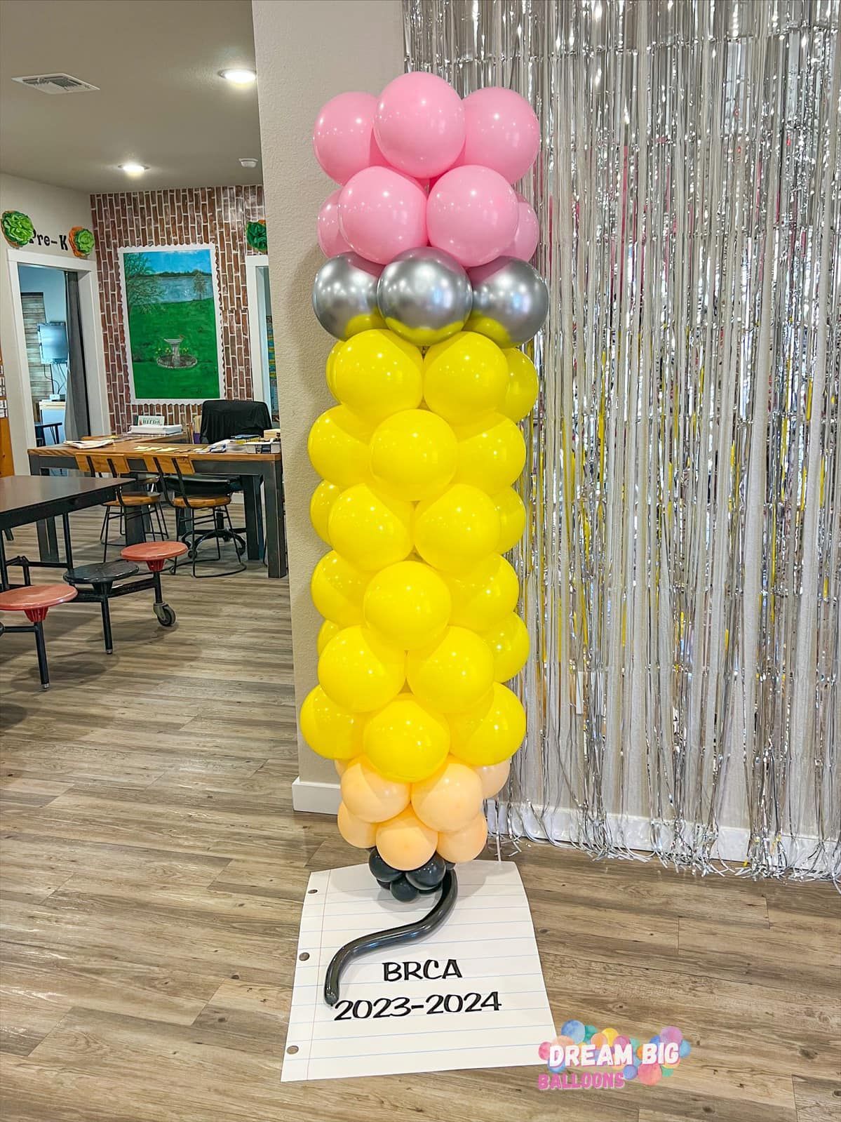 back to school pencil balloons