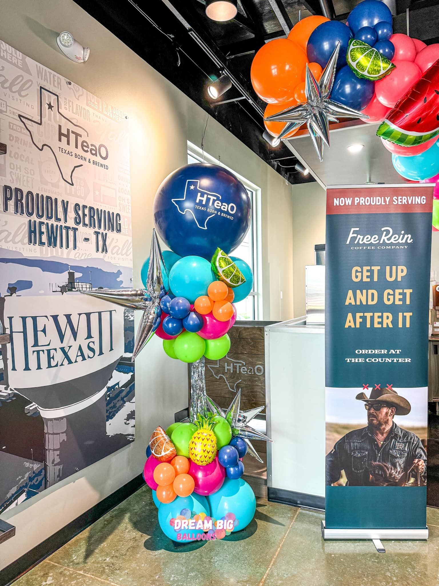 crazy tower balloon column grand opening waco texas hteao