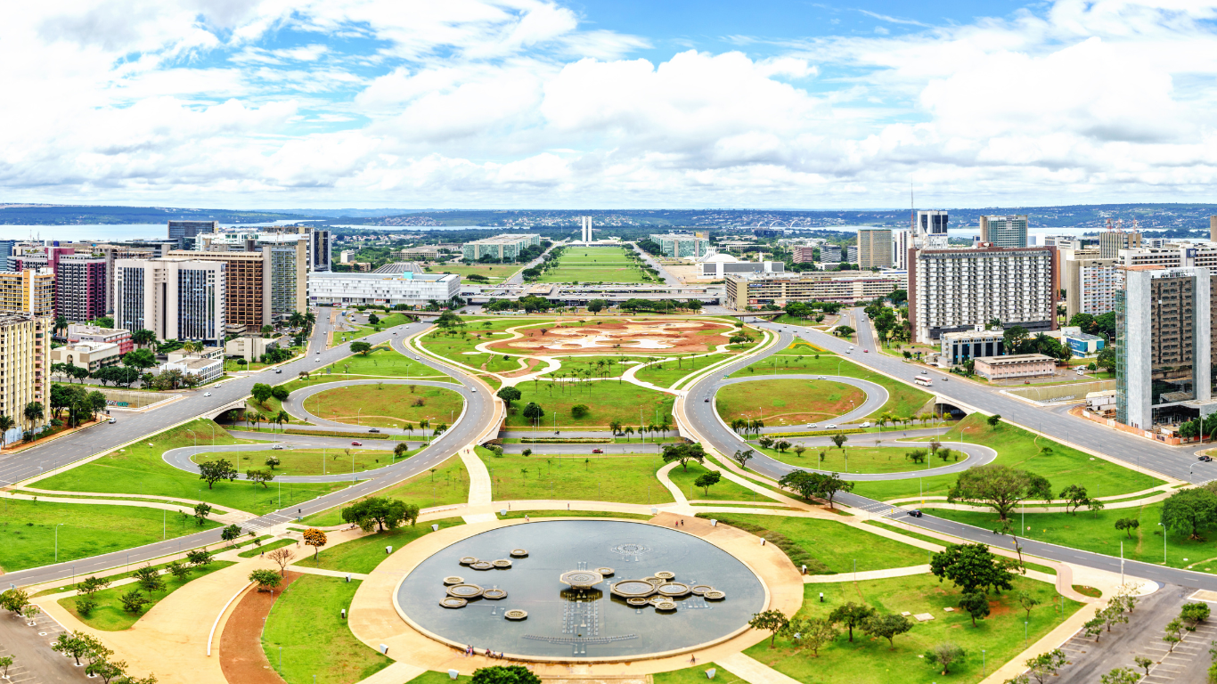 Foto aérea da cidade de Brasília
