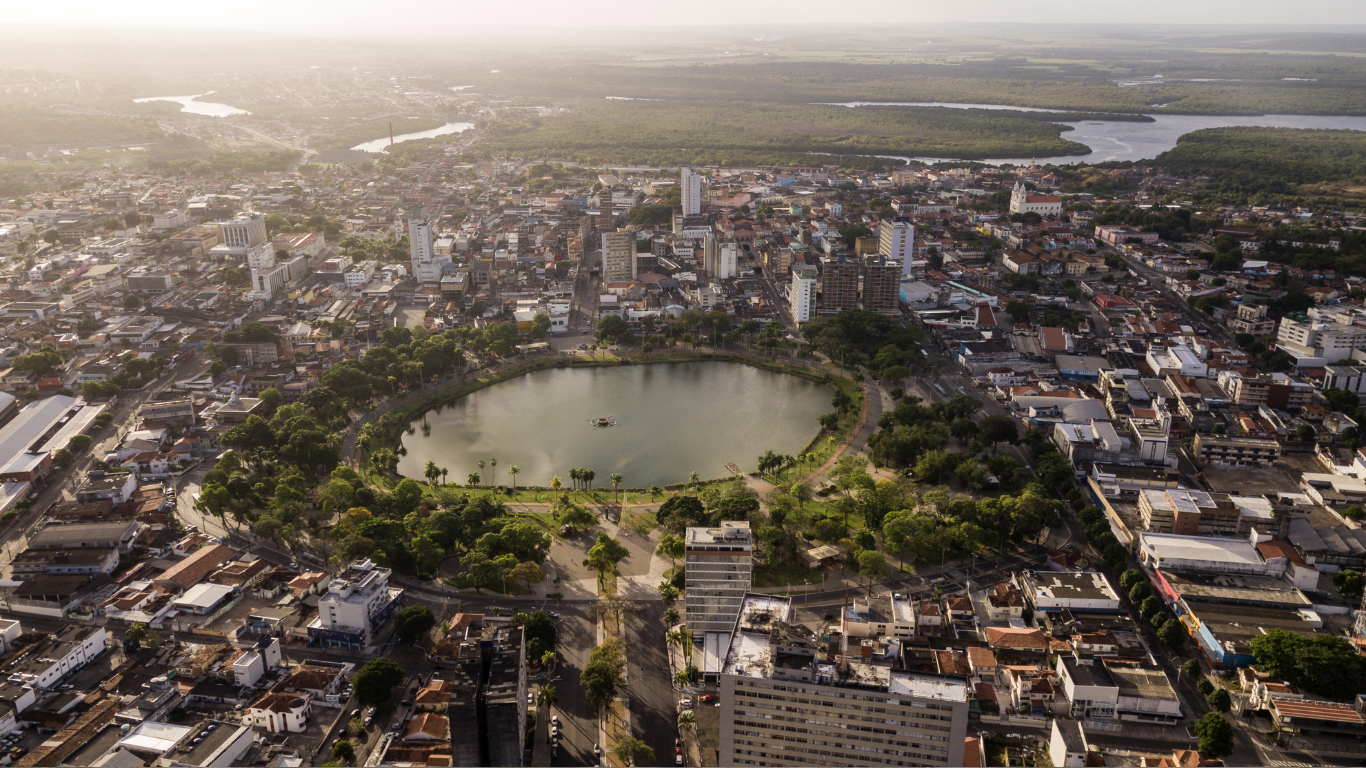 Imagem aérea da cidade de João Pessoa na Paraíba