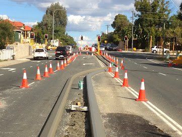 Kerb in the middle of the road | Perth, WA | Kerb Doctor