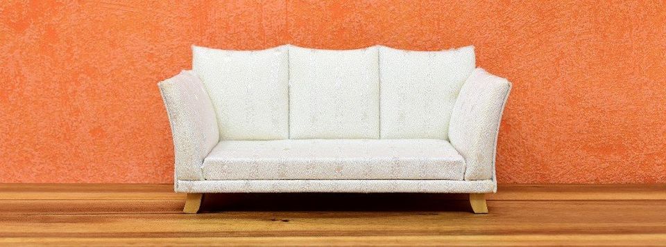 White Fabric Sofa — Muncie, IN — American Pest Control