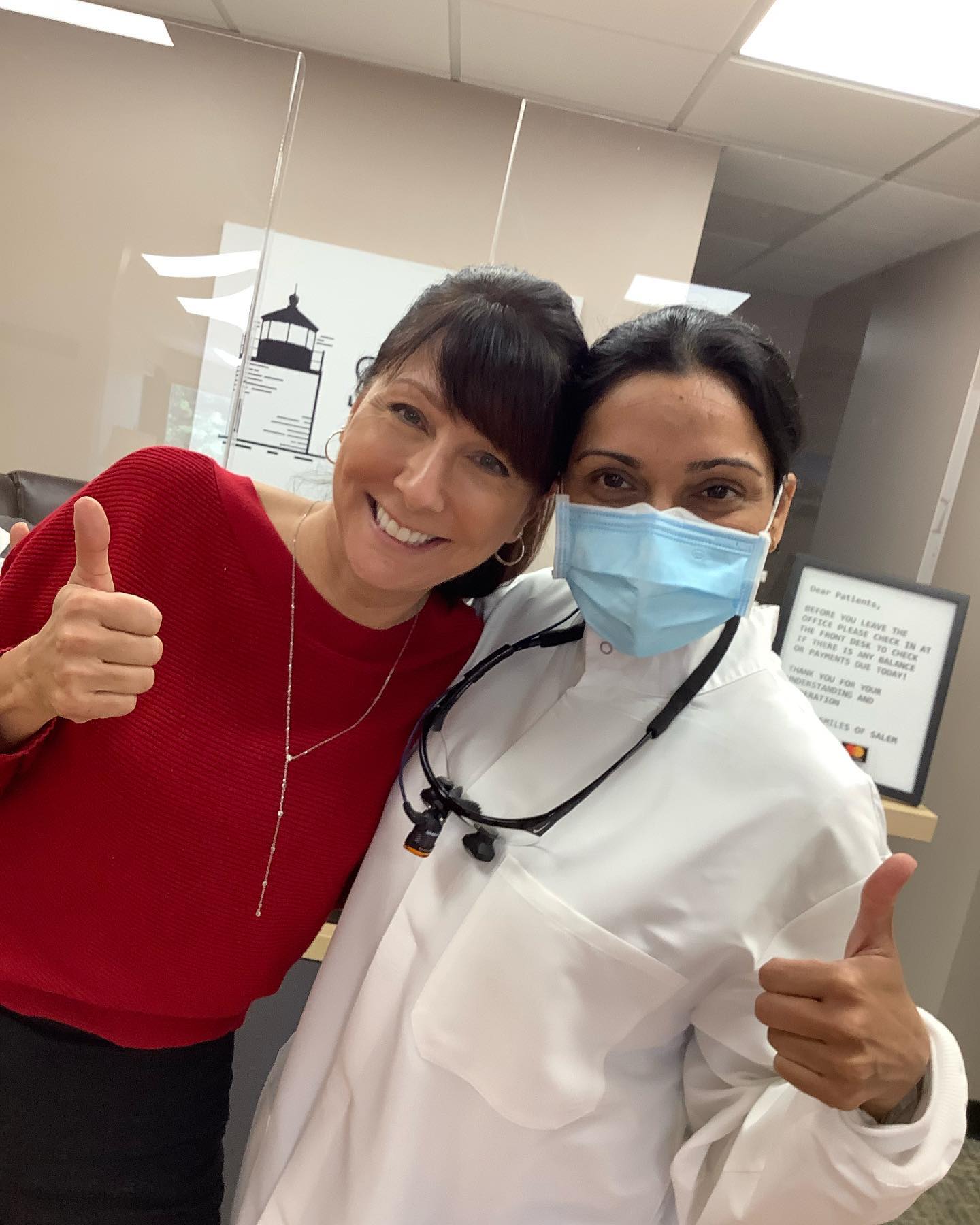 Dr. Shevchenko selfie with a happy patient