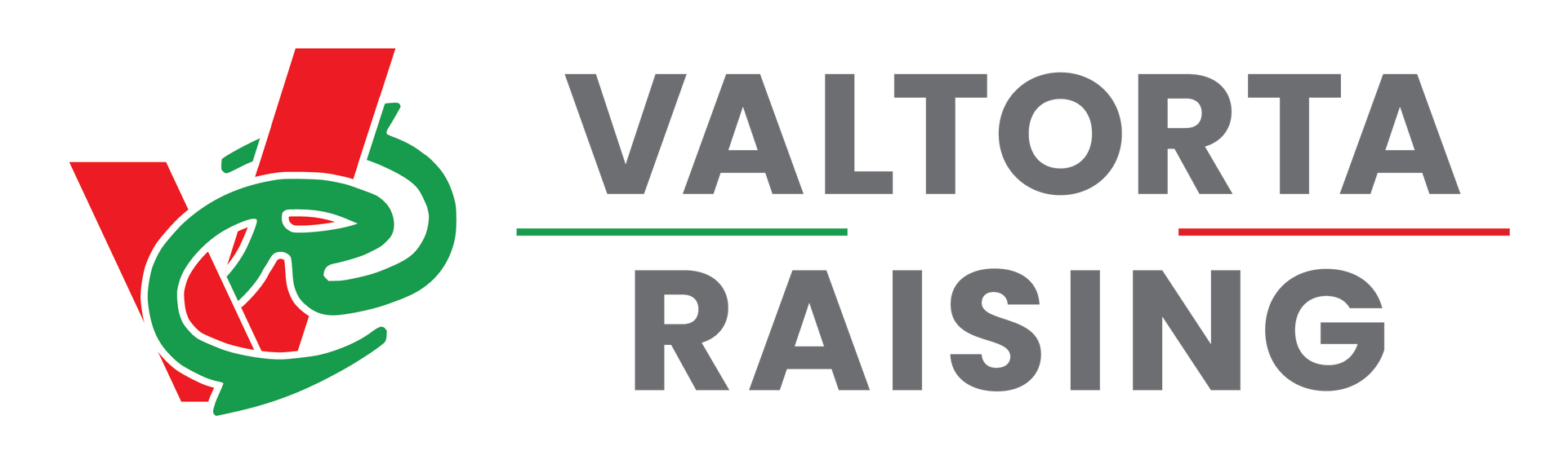 Logo dell'allevamento Valtorta con disegno rosso/verde e nome dell'azienda.