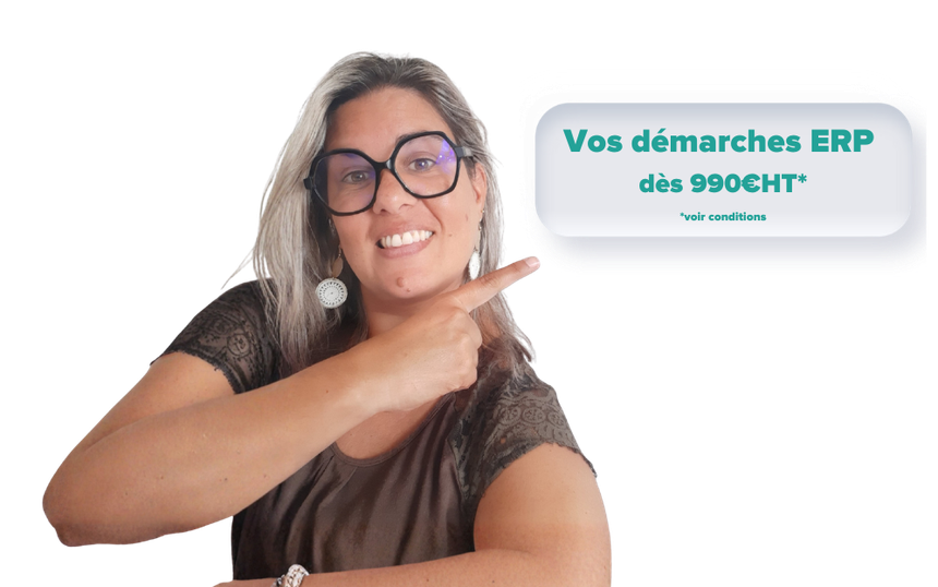  Vos démarches ERP dès 990 € HT.