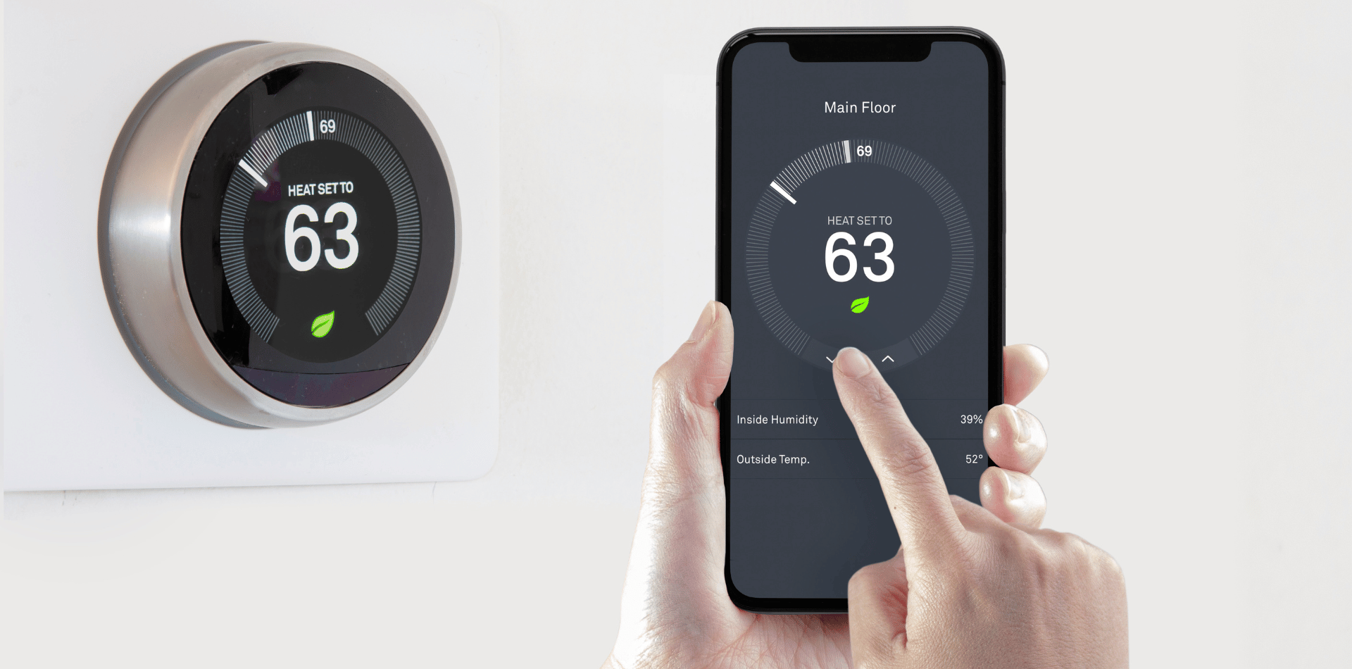 A smart thermostat
