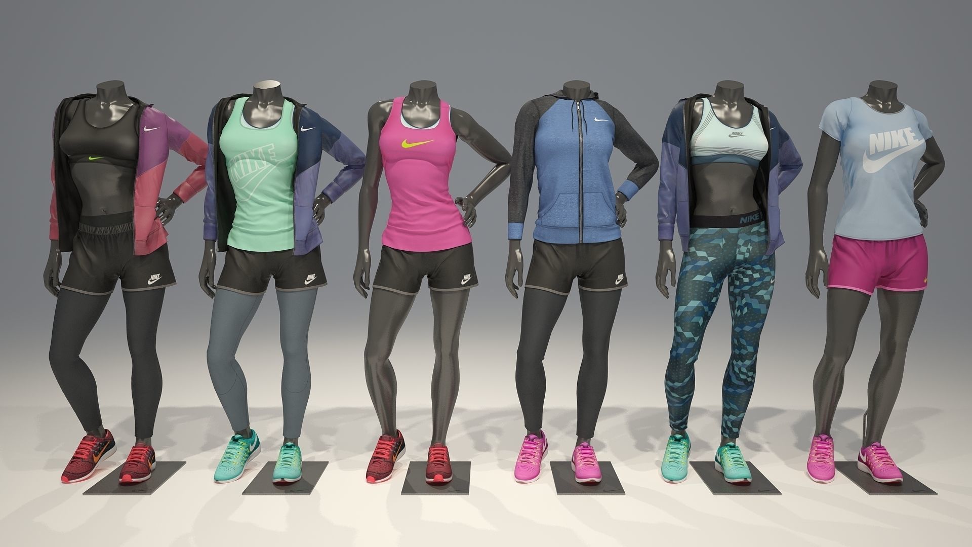 NI-10 precio 285€
Maniqui Femenino sin cabeza
Color: gris oscuro
Material:Fibra de vidrio
Base metalica color negro