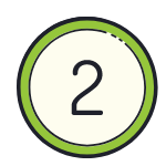 The number two is in a green circle on a white background.