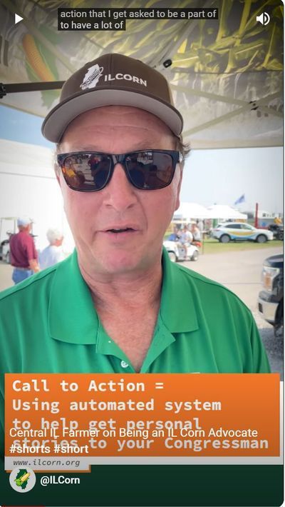 A man wearing sunglasses and a hat says call to action