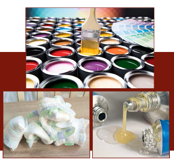 paint diapers and glue