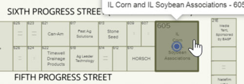 A map of sixth progress street and fifth progress street
