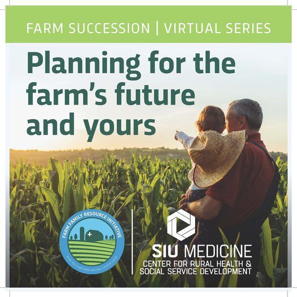 A poster that says farm succession virtual series planning for the farm 's future and yours