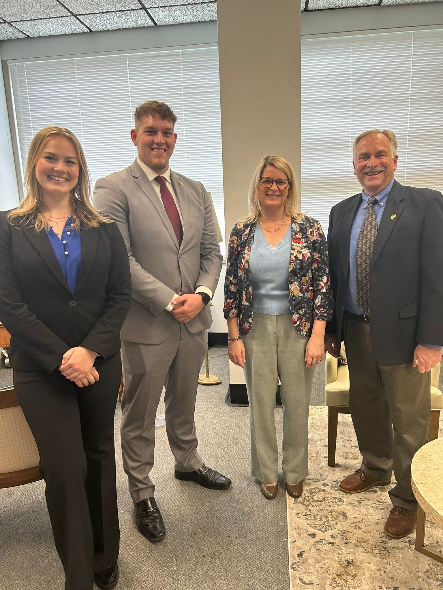Lyndi Allen, Justin Moore, Rep. Regan Deering, and Rod Weinzierl