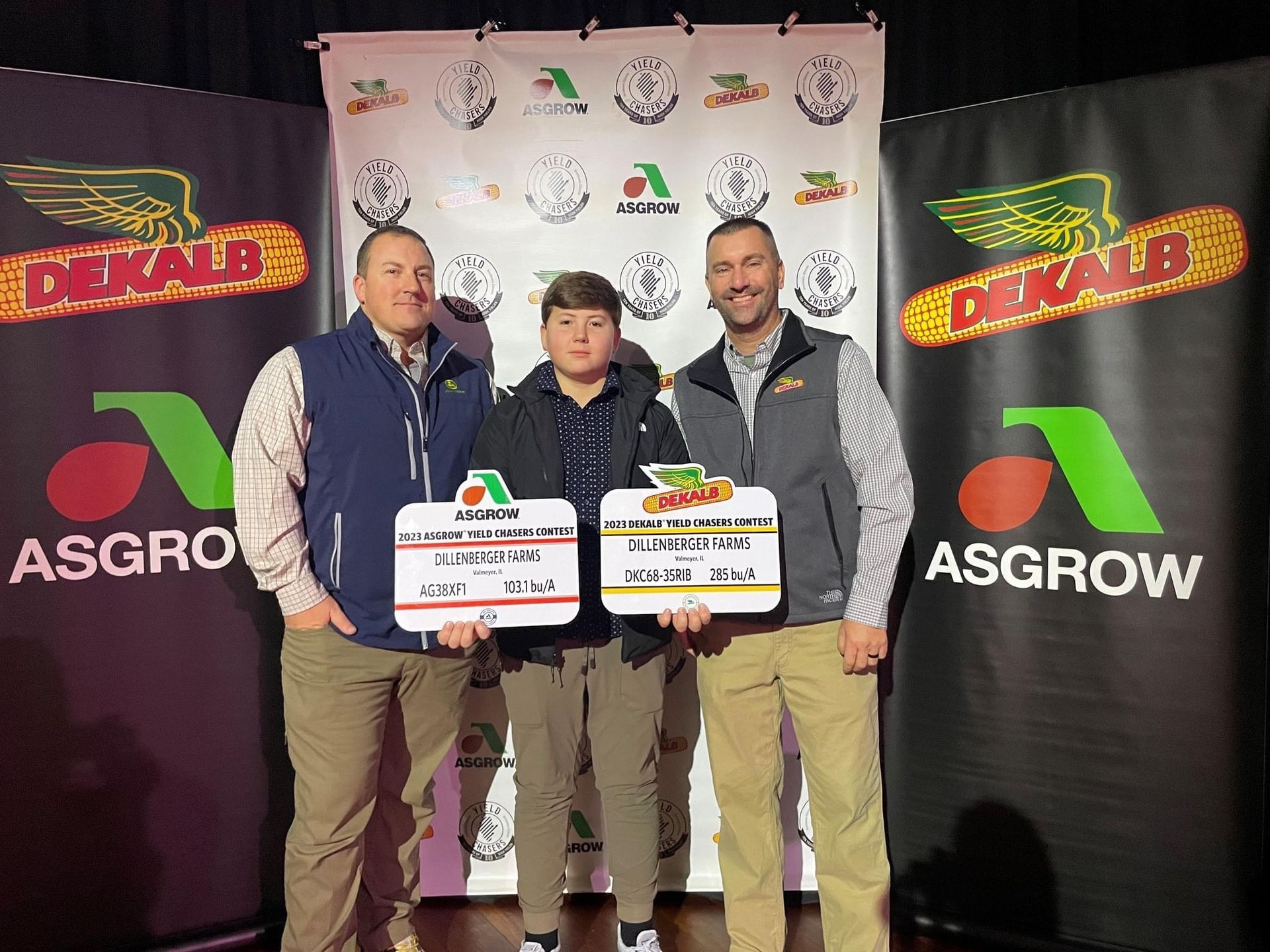 Chad and Henry at Asgrow and Dekalb Yield Chasers Contest