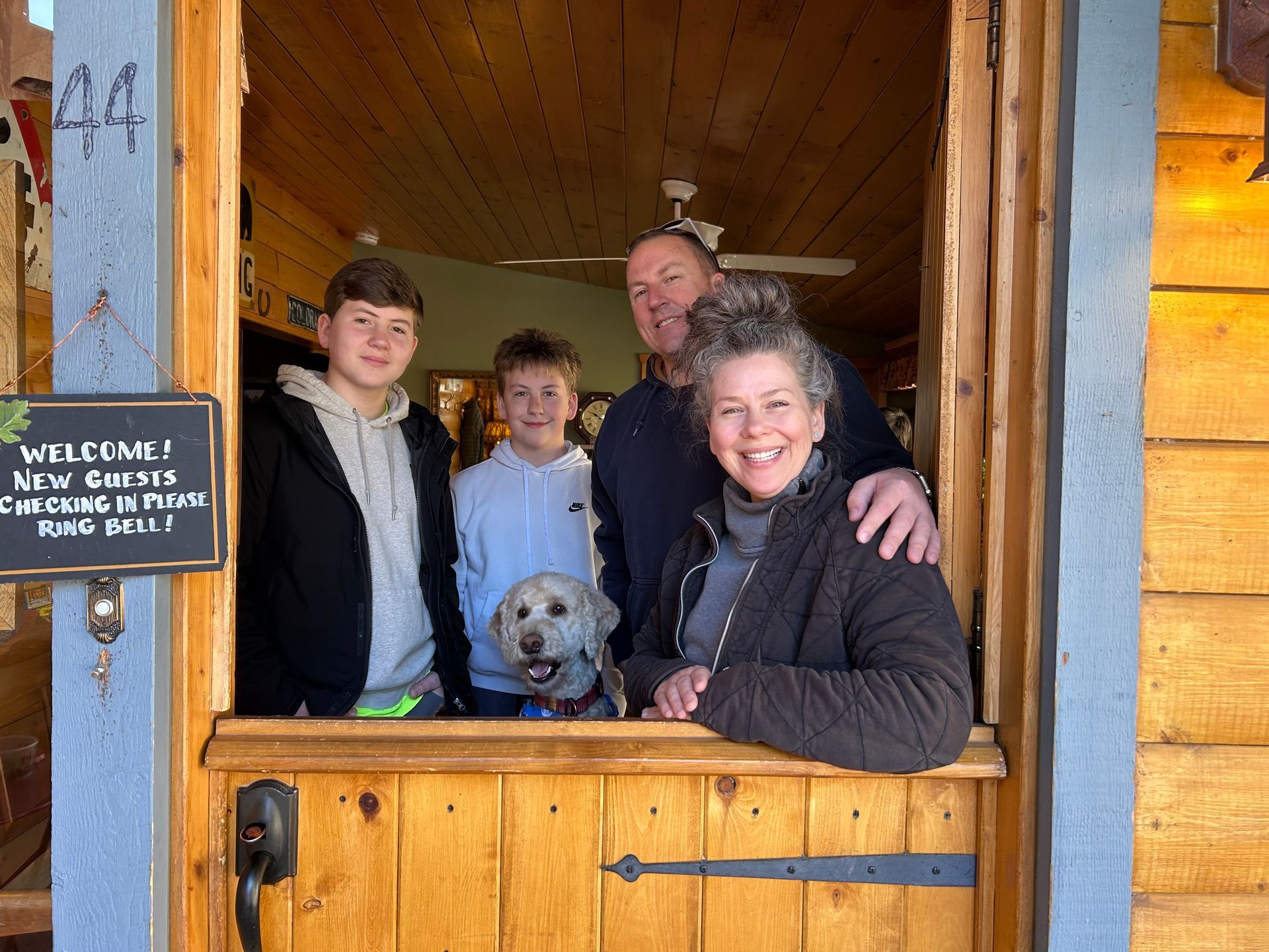 Henry, Liam, Chad, and Katie Dillenberger