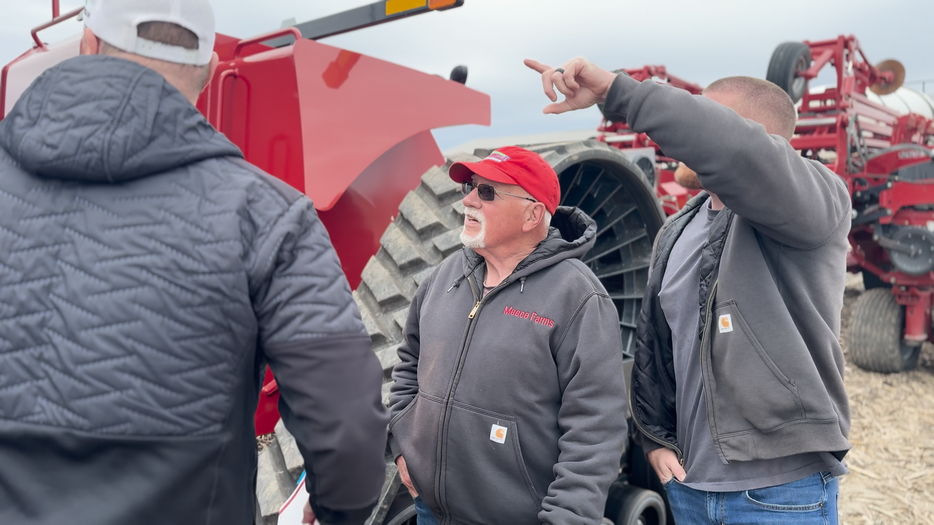 Ron Meece outside of planter