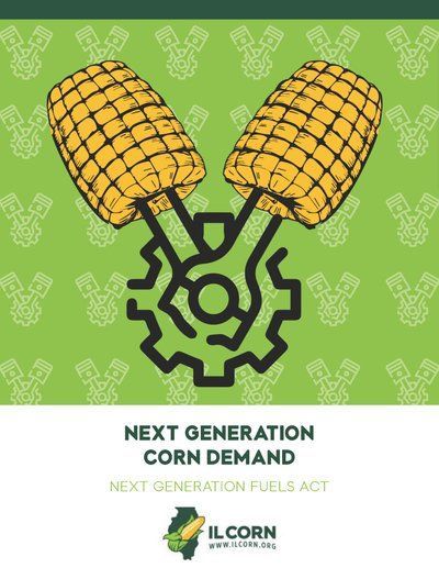 A poster that says next generation corn demand next generation fuels act