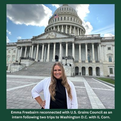 Emma freebairn reconnected with the u.s. grains council as an intern following two trips to washington d.c.