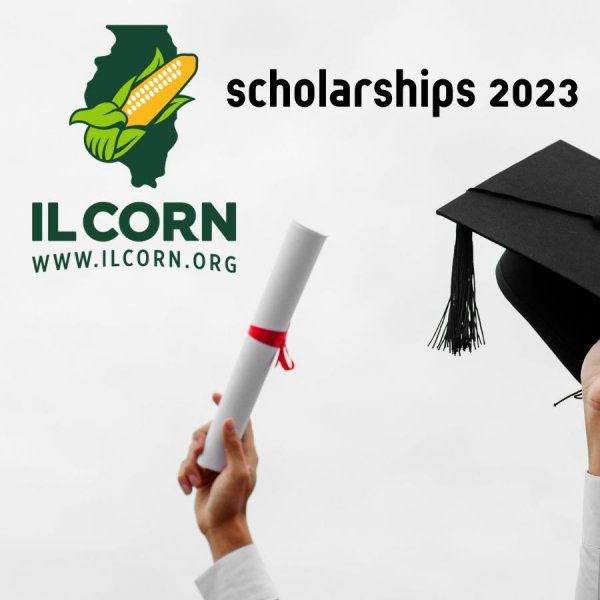 A person is holding a diploma in front of an ilcorn logo