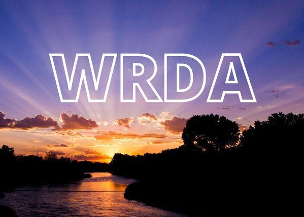 The word wrda is on a picture of a river