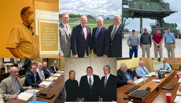 A collage of pictures of men in suits and ties