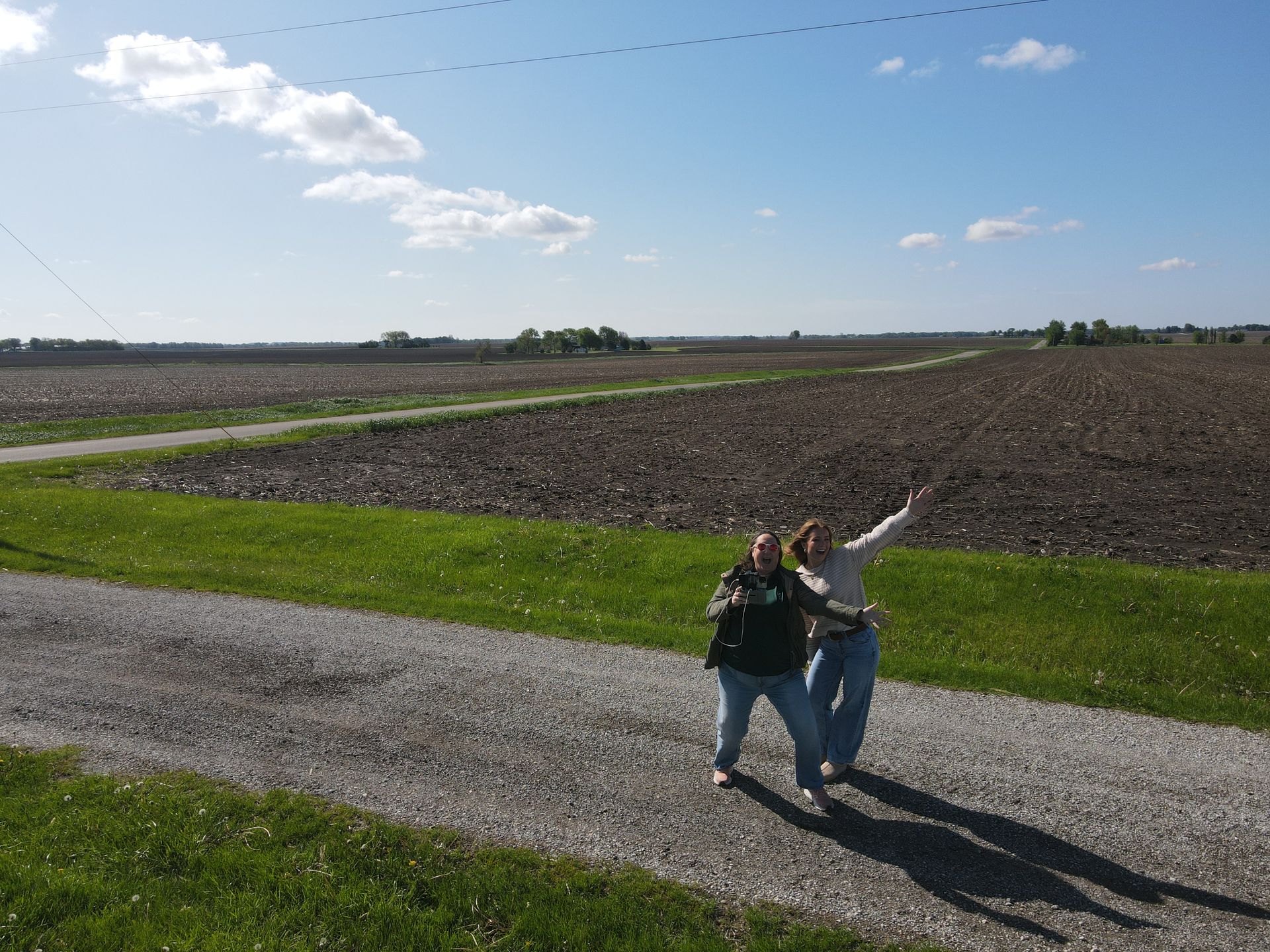 Tara and Johnna in the field