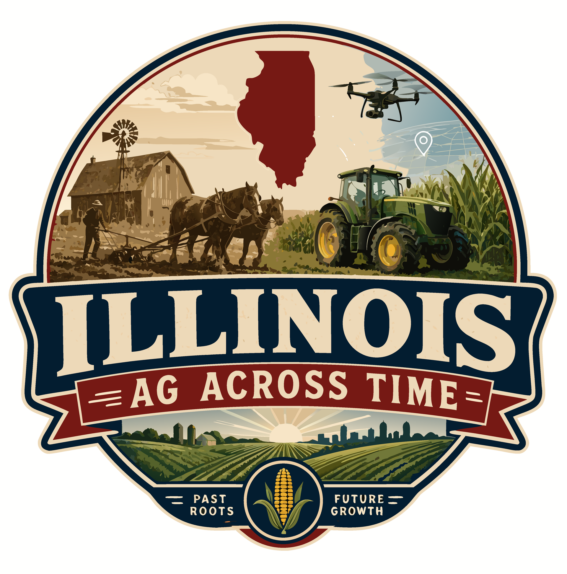 Illinois Ag Across Time Logo