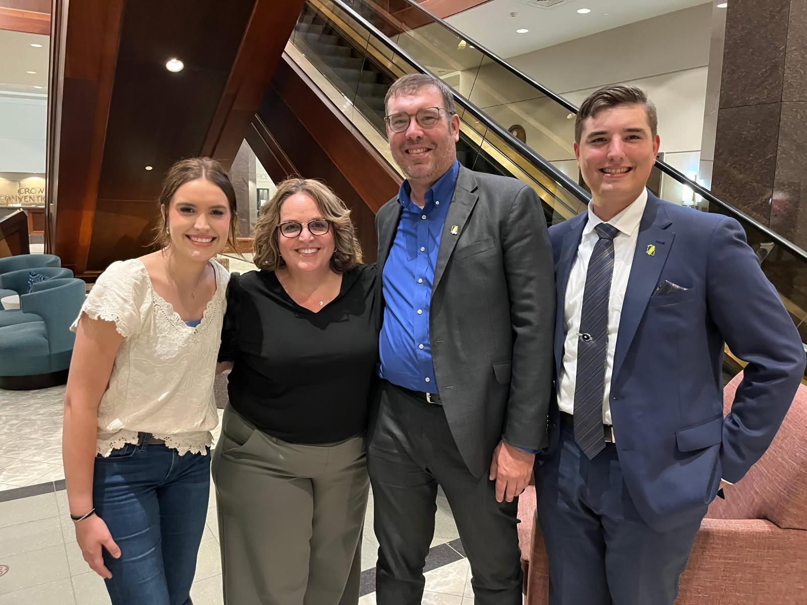 Emery, Mindy, Mark, and Gehrig Bunselmeyer