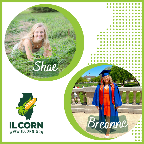 A picture of shae and breanne from il corn