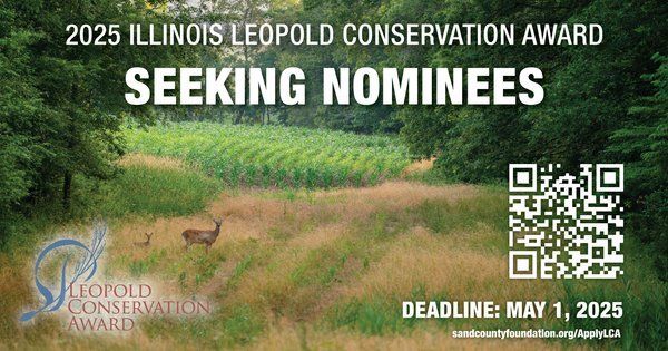 A poster for the illinois leopold conservation award