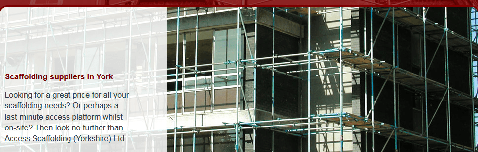 If you need scaffolding for a domestic project in York call Access Scaffolding