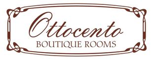Su sfondo bianco è raffigurato il logo di Ottocento Boutique Rooms.