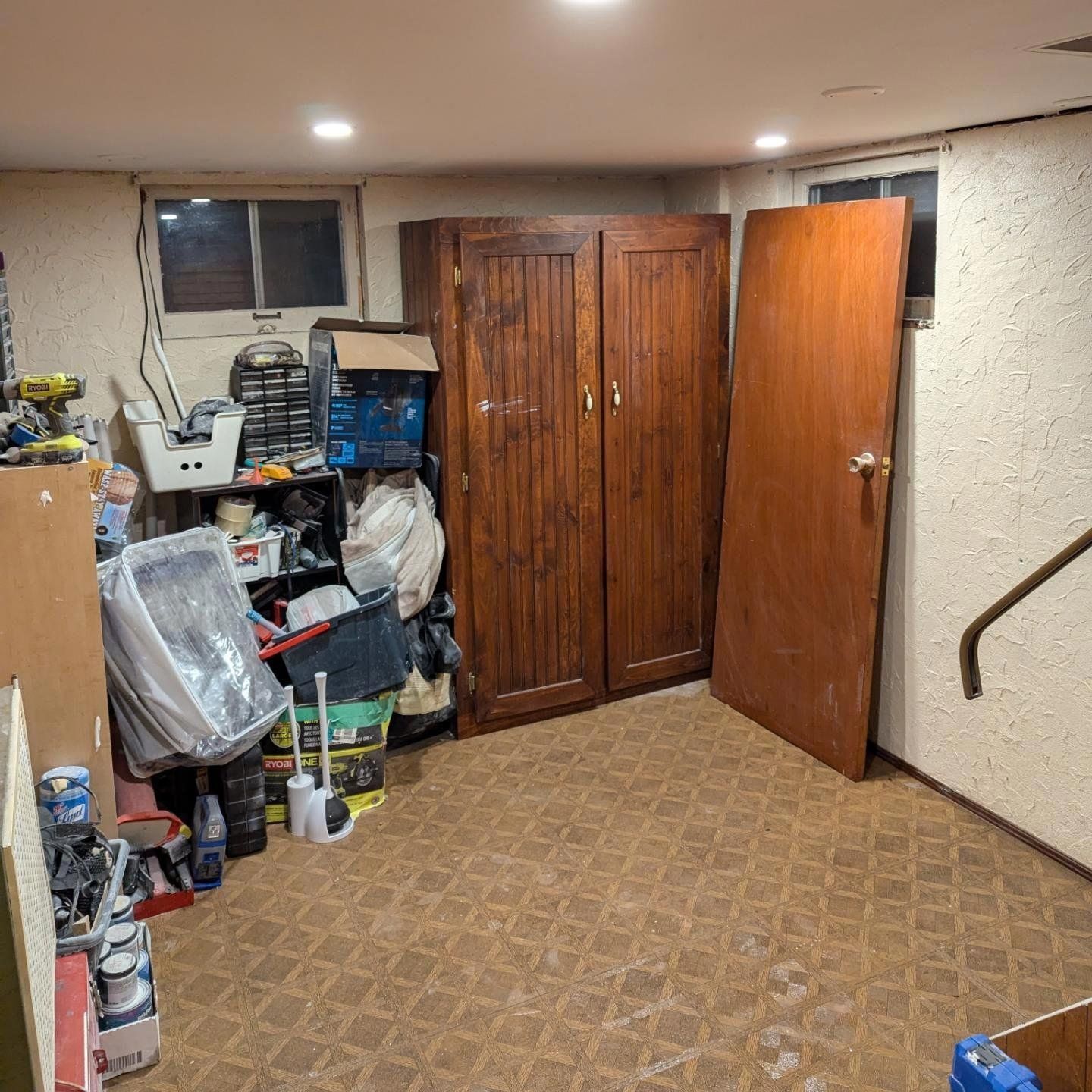 Unused Basement — Oshawa, ON — Fire Beard Contracting