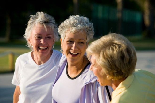 Close-Up of Three Cheerful Senior - Home Care Service in New Bern, NC
