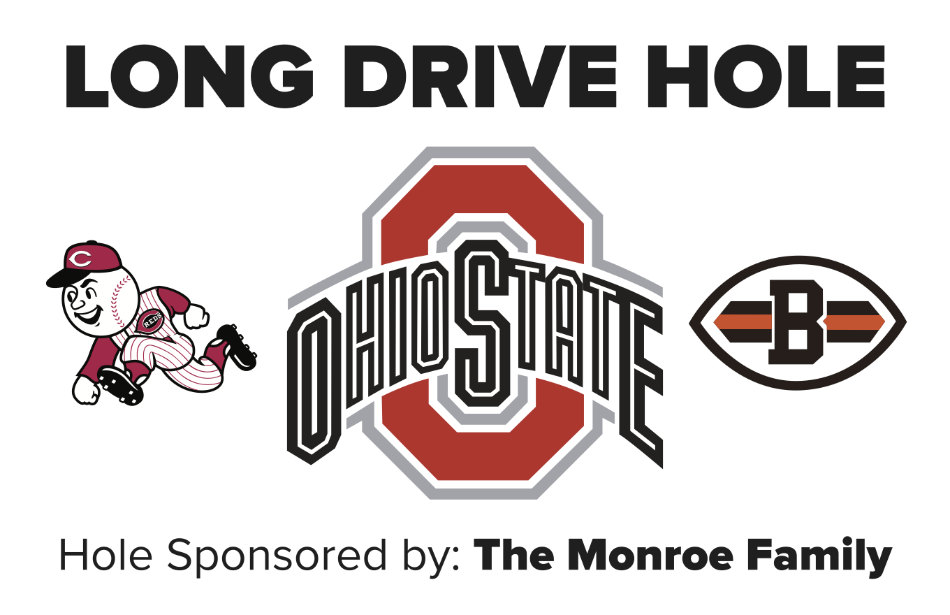 A long drive hole is sponsored by the monroe family
