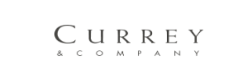 The logo for currey & company is on a white background.